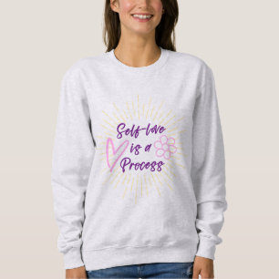Self Love est un Sweatshirt Processus-Purple et Ro