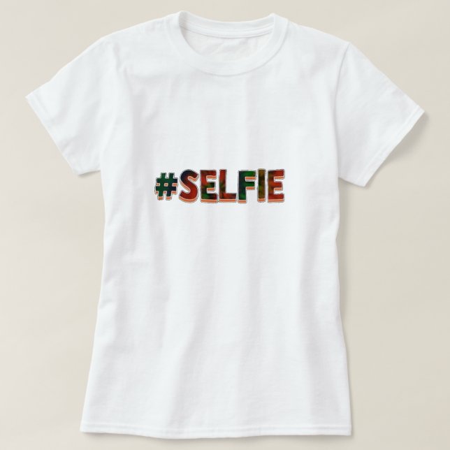 #Selfie T-shirt (Design devant)