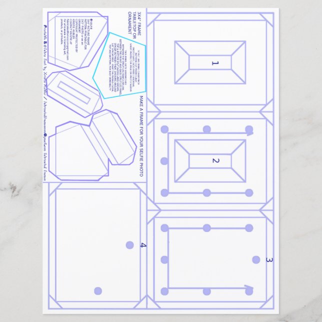 Selfie Table Frame Motif pour 2x3" Photo Craft (Devant)