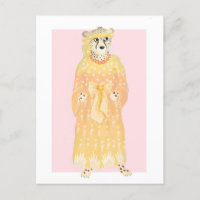 Seline élégante carte postale guépard