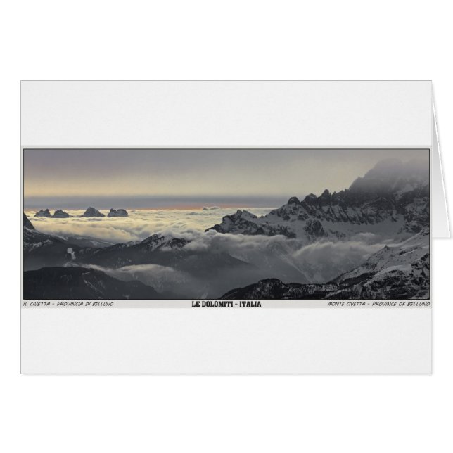 Sella Ronda - Monte Civetta Panorama (Devant horizontal)