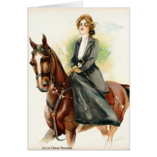 Selle de femme de jeune Madame équitation