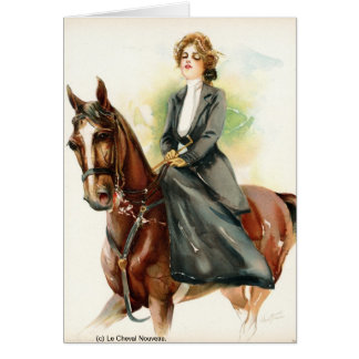 Selle de femme de jeune Madame équitation