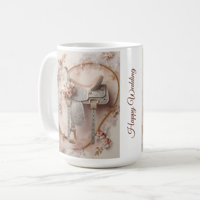 Selle et étincelle - Mug Mariage occidental (Devant gauche)
