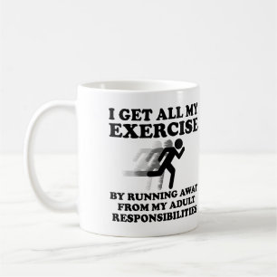 S'éloigner des responsabilités Mug drôle