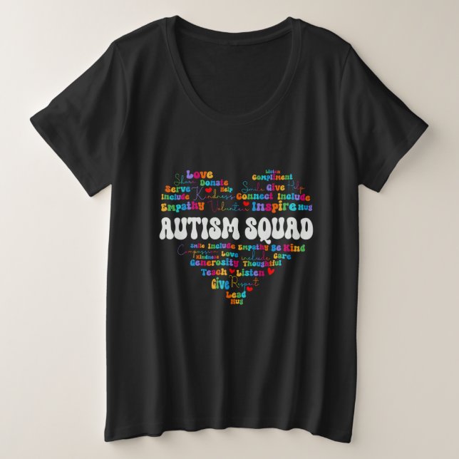 Semaine d'appréciation de la Cute Autism Squad ret (Design devant)