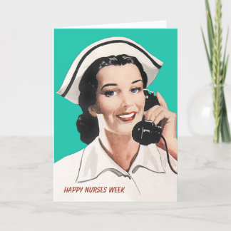 Semaine des infirmières Infirmière Vintage Carte a