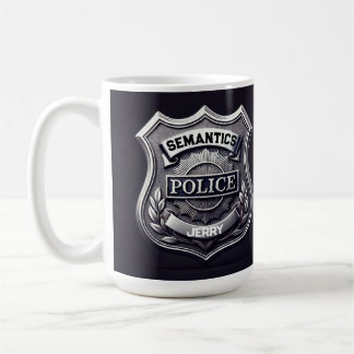 SEMANTICS Police mug - personnalisable