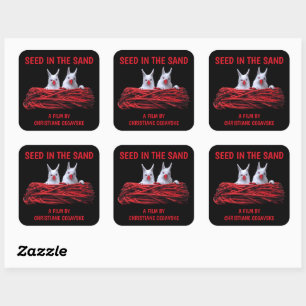 Semence dans le Sable Carré Sticker