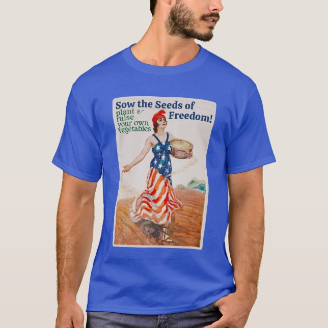 Semez les graines de la liberté ! T-shirt (noir) (Devant)