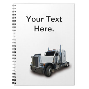 Semi-carnet de camions Carnet de spirale