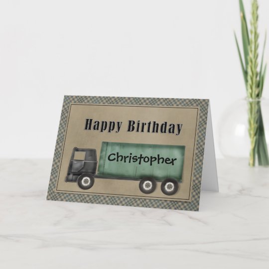 Semi Carte D Anniversaire De Camion Zazzle Fr