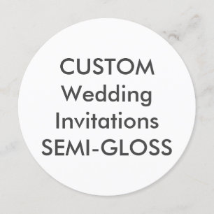 SEMI-GLOSS 110 lb 5,25 pouces Invitations de maria