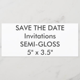 SEMI-LUSTRE 110lb 9,25" x 4" invitations de