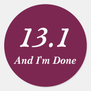 Semi-Marathon Coureurs 13.1 Sticker (Bourgogne)