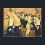 Séminaire Aikido ocre et noir carte postale<br><div class="desc">Formation de personnes en séminaire Aikido,  aux couleurs ocre et noir,  un original de l'artiste Laurence mergui. Parfait pour les accros de l'Aikido.</div>