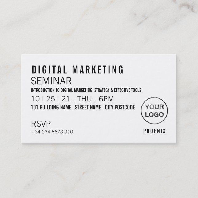 Séminaire personnalisé/Conférence Invitation de bi (Devant)