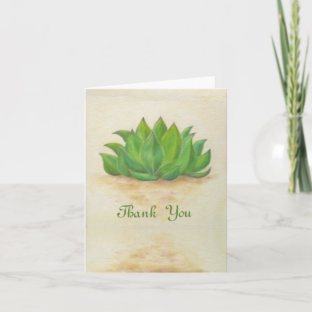 Sempervivum carte de remerciements (Devant)