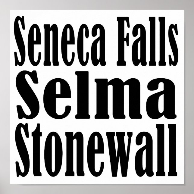 Seneca Falls Selma Stonewall Poster (Devant)