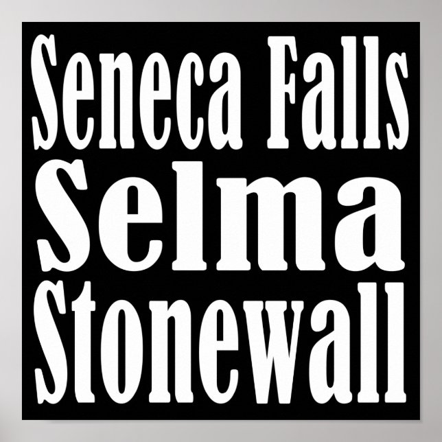 Seneca Falls Selma Stonewall Poster (Devant)