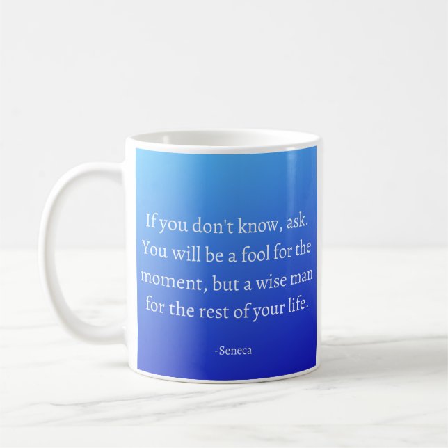 Seneca Stoic Citation Mug (Gauche)