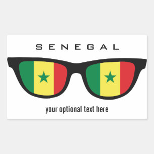 Sénégal Shades autocollants personnalisés