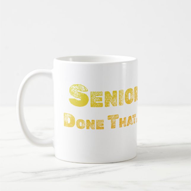 Senior, A Fait Cette Mug De Café (Gauche)