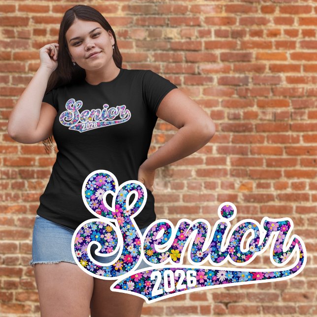 Senior Class of 2026 Floral T-Shirt (Créateur téléchargé)