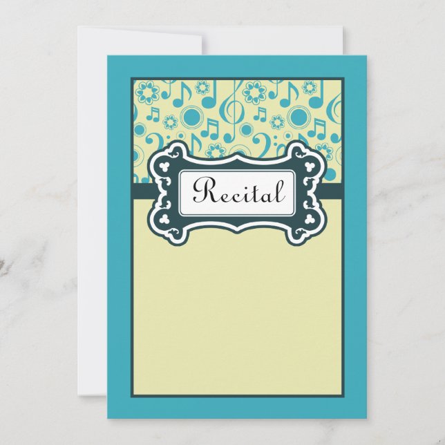 Senior Music Considérant Invitation (Devant)