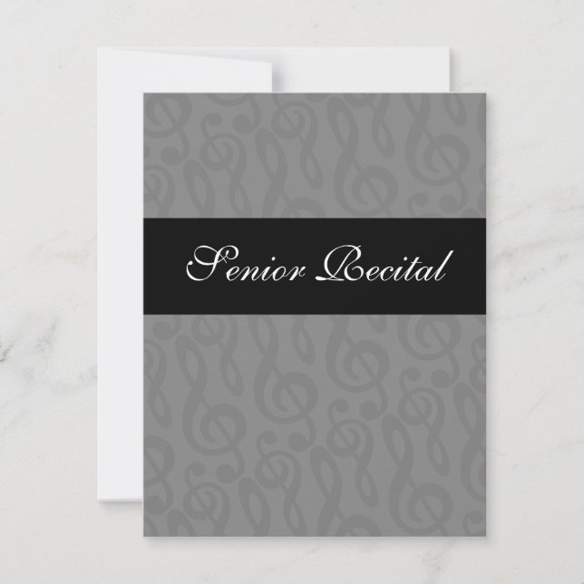 Senior Music Considérant Invitation (Devant)