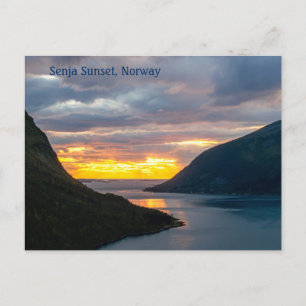 Senja Island Sunset, Norvège, Carte postale