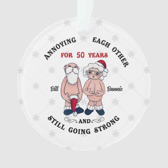 S'Ennuyer Pendant 50 Ans Noël Ornamen (devant)