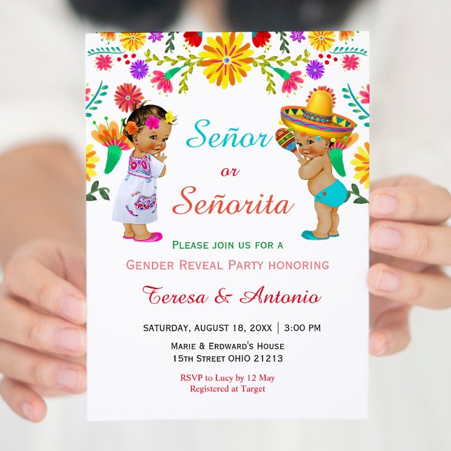 Senor ou Senorita Fiesta Genre Reveilla Invitation (Créateur téléchargé)