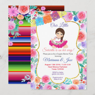Senorita Fiesta Couple Shower Party Invitation