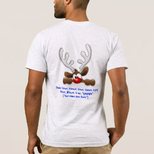 SENS SEC DE L'HUMOUR FUNNY REINDEER GRAY T-SHIRT