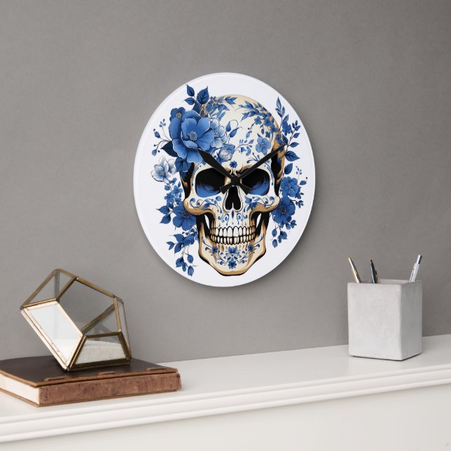 🕰️ 💀 Sensation Horloge murale du crâne 💀 🕰️ (Bureau)