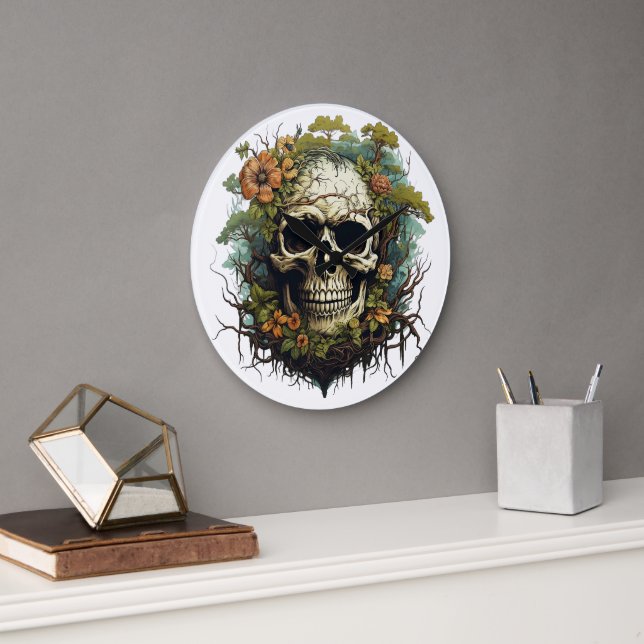 🕰️ 💀 Sensation Horloge murale du crâne 💀 🕰️ (Bureau)