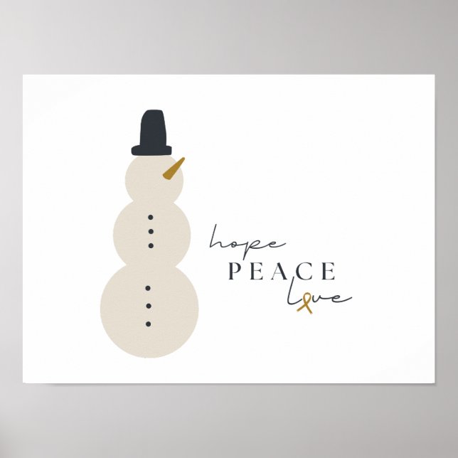 sensibilisation au cancer Affiches de Noël (Devant)