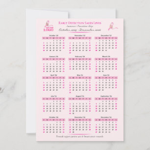 Sensibilisation au cancer du sein Calendrier du ru