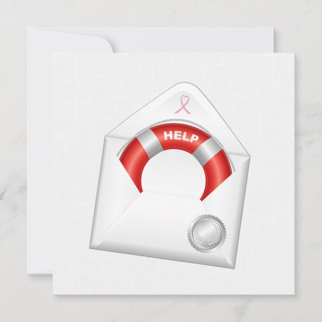 Sensibilisation au cancer - Invitation au ruban ro (Devant)