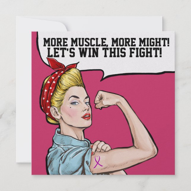 Sensibilisation au cancer - Invitation au ruban ro (Devant)