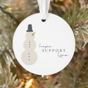 sensibilisation au cancer. Ornement acrylique de N