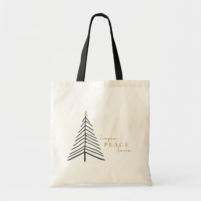 sensibilisation au cancer. Sacs de Noël (Devant)