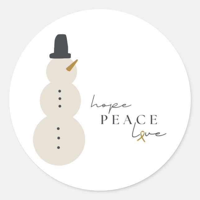 sensibilisation au cancer Stickers de Noël (Devant)