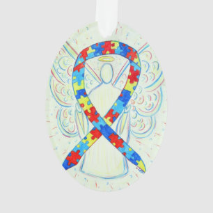 Sensibilisation au casse-tête Angel Pendentif orn