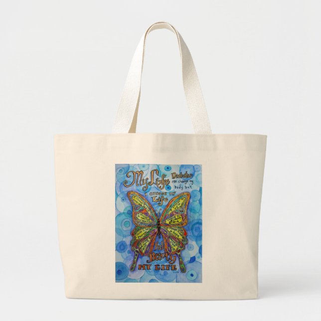 Sensibilisation au diabète Sacs fourre-tout papill (Devant)