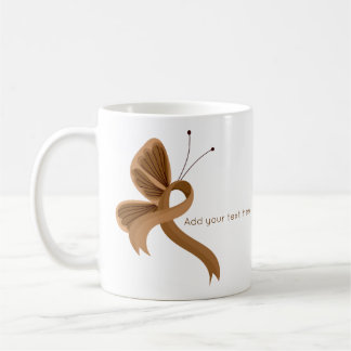 Sensibilisation Brown Ruban Papier à café Mug