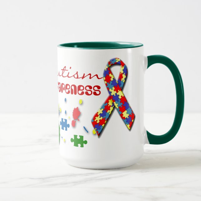 Sensibilisation sur l'autisme #4 Ringer Mug (Droite)