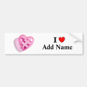 Sensibilisation sur l'autisme Bumper Sticker Perso