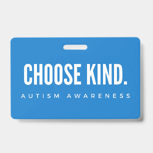 sensibilisation sur l'autisme choisir type Badge L